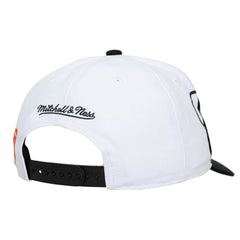 San Francisco Giants Unisex XL Script Pro Crown Adjustable Hat - White/Black | Mitchell & Ness