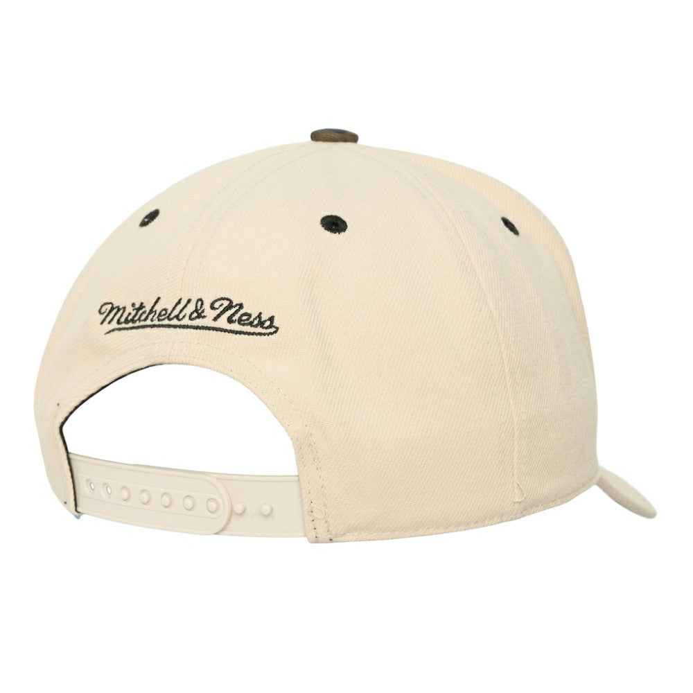 Washington Nationals Unisex Camo Logo Pro Crown Snapback Hat - Cream | Mitchell & Ness