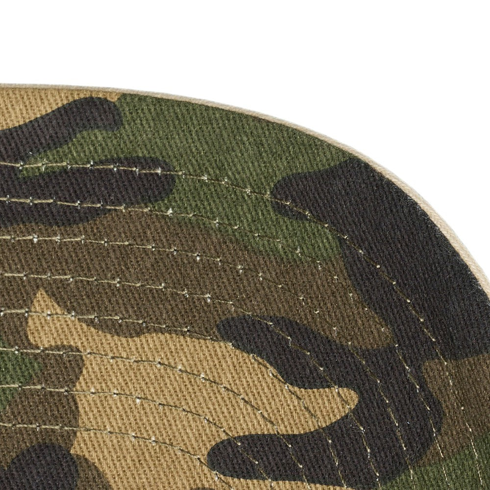 Cleveland Guardians Unisex Camo Logo Pro Crown Snapback Hat - Cream | Mitchell & Ness