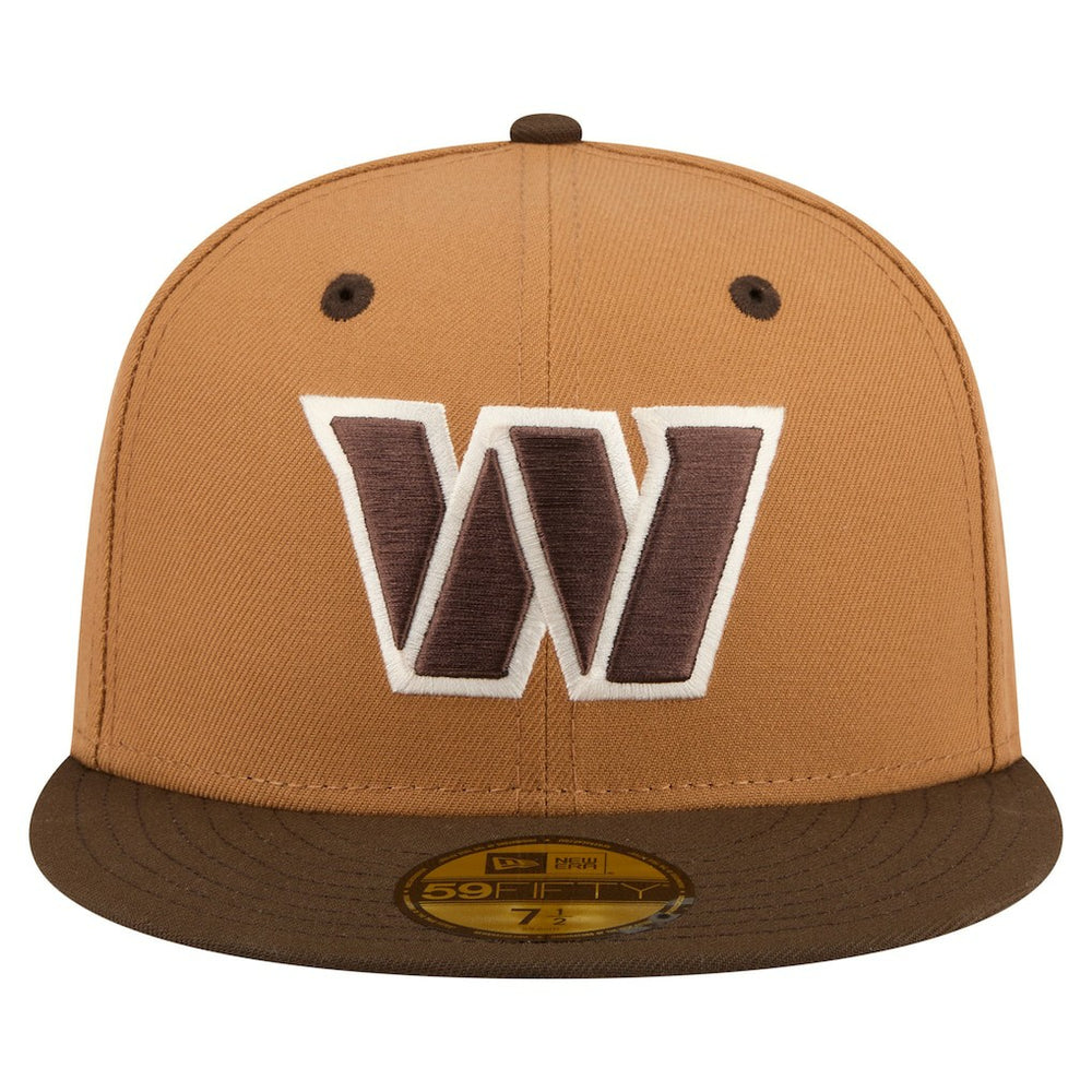 Washington Commanders New Era Two-Tone Walnut 59FIFTY Fitted Hat - Light Brown/Dark Brown cheap