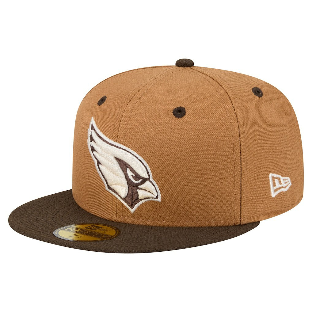 Arizona Cardinals New Era Two-Tone Walnut 59FIFTY Fitted Hat - Light Brown/Dark Brown cheap