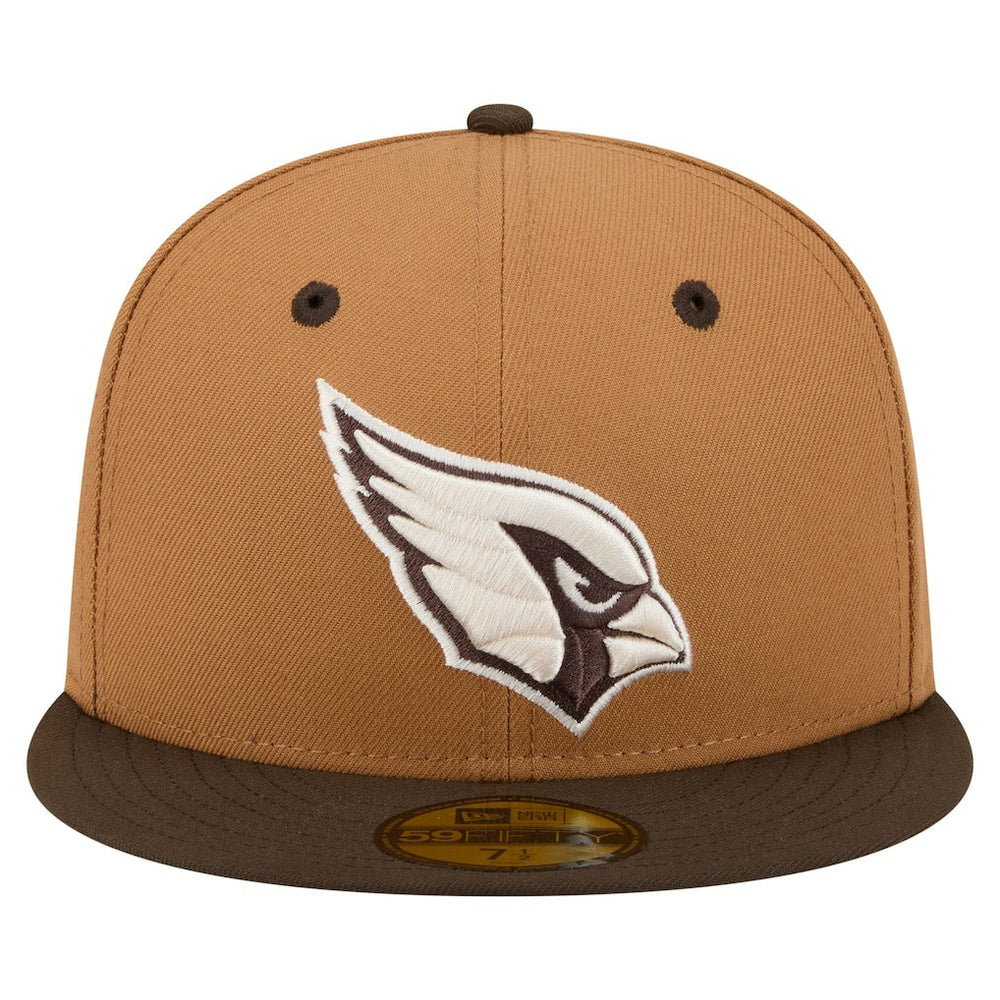 Arizona Cardinals New Era Two-Tone Walnut 59FIFTY Fitted Hat - Light Brown/Dark Brown cheap