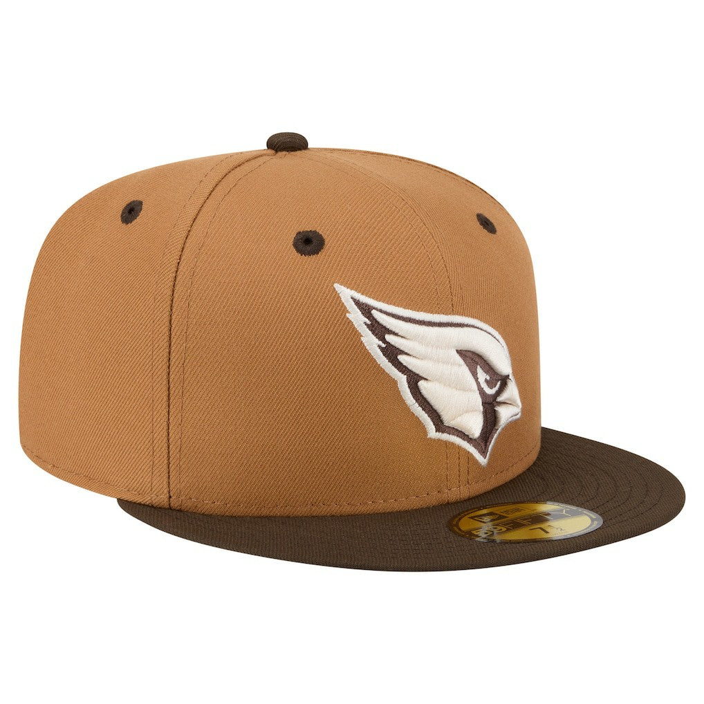 Arizona Cardinals New Era Two-Tone Walnut 59FIFTY Fitted Hat - Light Brown/Dark Brown cheap