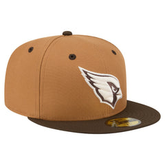 Arizona Cardinals New Era Two-Tone Walnut 59FIFTY Fitted Hat - Light Brown/Dark Brown cheap