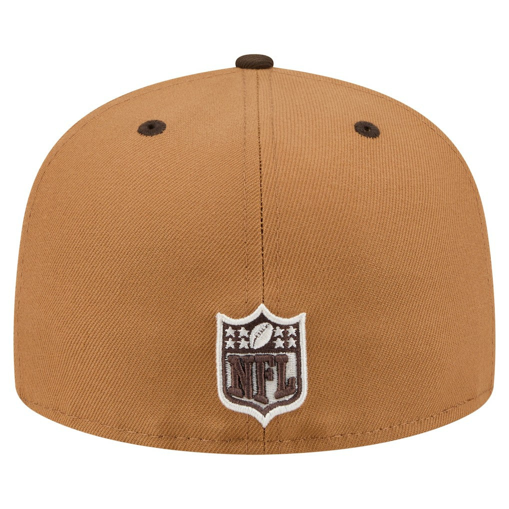 Baltimore Ravens New Era Two-Tone Walnut 59FIFTY Fitted Hat - Light Brown/Dark Brown discount