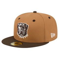 Cleveland Browns New Era Two-Tone Walnut 59FIFTY Fitted Hat - Light Brown/Dark Brown for sale