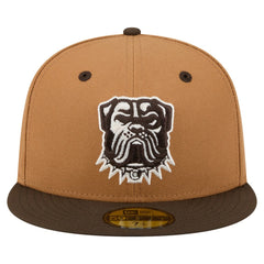 Cleveland Browns New Era Two-Tone Walnut 59FIFTY Fitted Hat - Light Brown/Dark Brown for sale