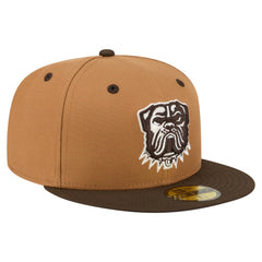 Cleveland Browns New Era Two-Tone Walnut 59FIFTY Fitted Hat - Light Brown/Dark Brown for sale