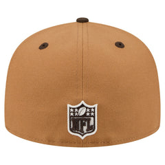 Cleveland Browns New Era Two-Tone Walnut 59FIFTY Fitted Hat - Light Brown/Dark Brown for sale