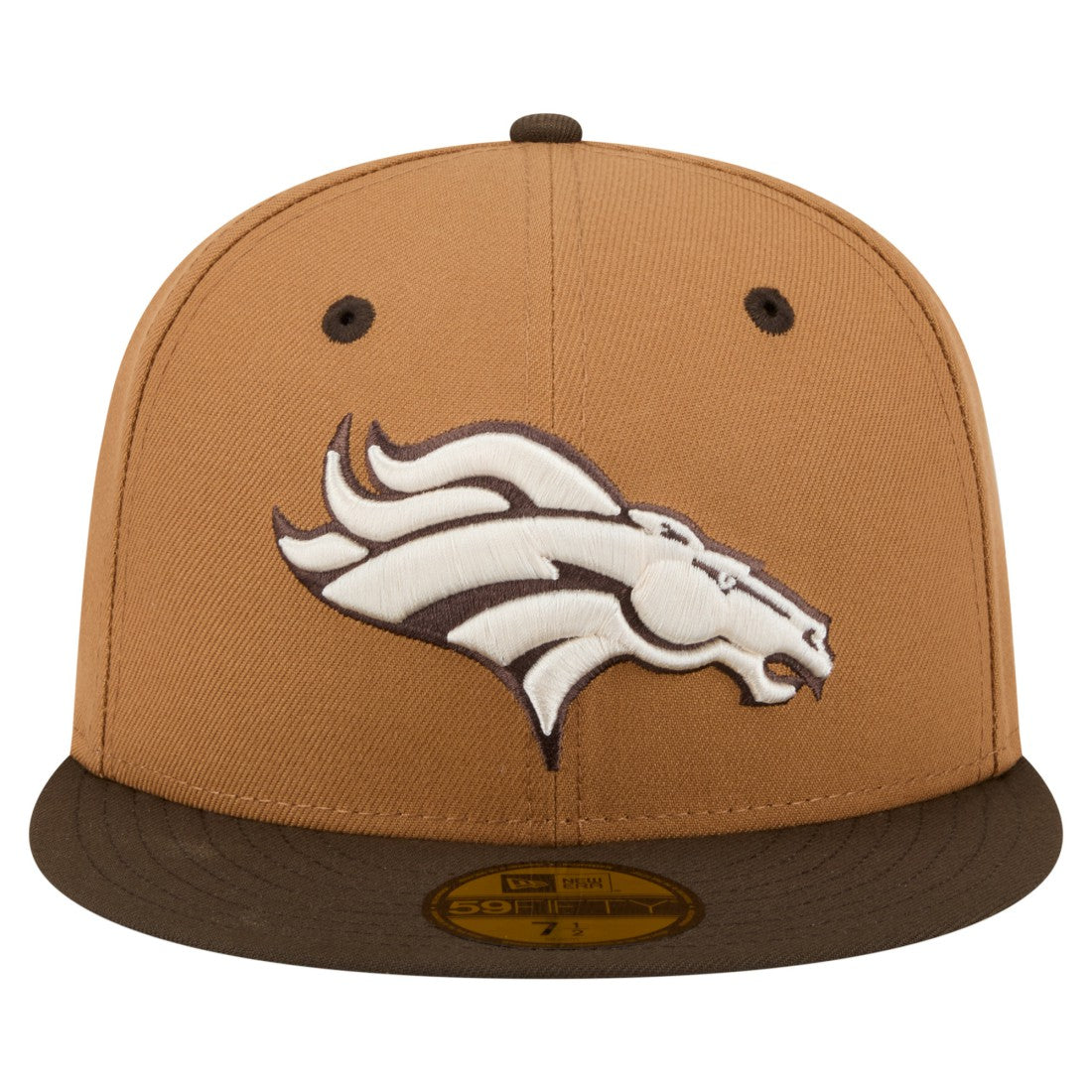 Denver Broncos New Era Two-Tone Walnut 59FIFTY Fitted Hat - Light Brown/Dark Brown cheap