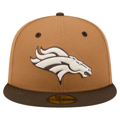 Denver Broncos New Era Two-Tone Walnut 59FIFTY Fitted Hat - Light Brown/Dark Brown cheap