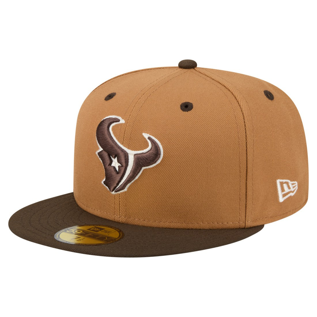 Houston Texans New Era Two-Tone Walnut 59FIFTY Fitted Hat - Light Brown/Dark Brown online