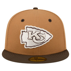 Kansas City Chiefs New Era Two-Tone Walnut 59FIFTY Fitted Hat - Light Brown/Dark Brown online