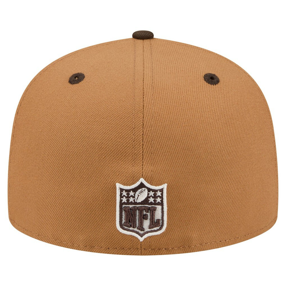 Los Angeles Chargers New Era Two-Tone Walnut 59FIFTY Fitted Hat - Light Brown/Dark Brown outlet