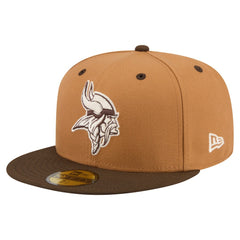 Minnesota Vikings New Era Two-Tone Walnut 59FIFTY Fitted Hat - Light Brown/Dark Brown discount