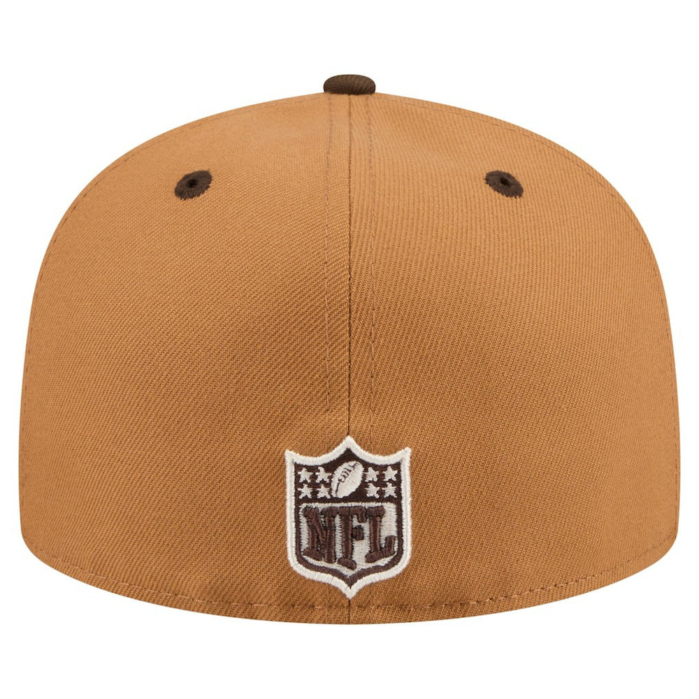 Minnesota Vikings New Era Two-Tone Walnut 59FIFTY Fitted Hat - Light Brown/Dark Brown discount