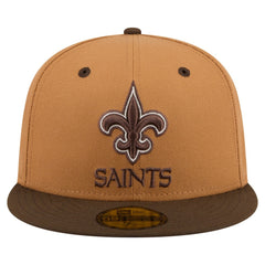 New Orleans Saints New Era Two-Tone Walnut 59FIFTY Fitted Hat - Light Brown/Dark Brown online