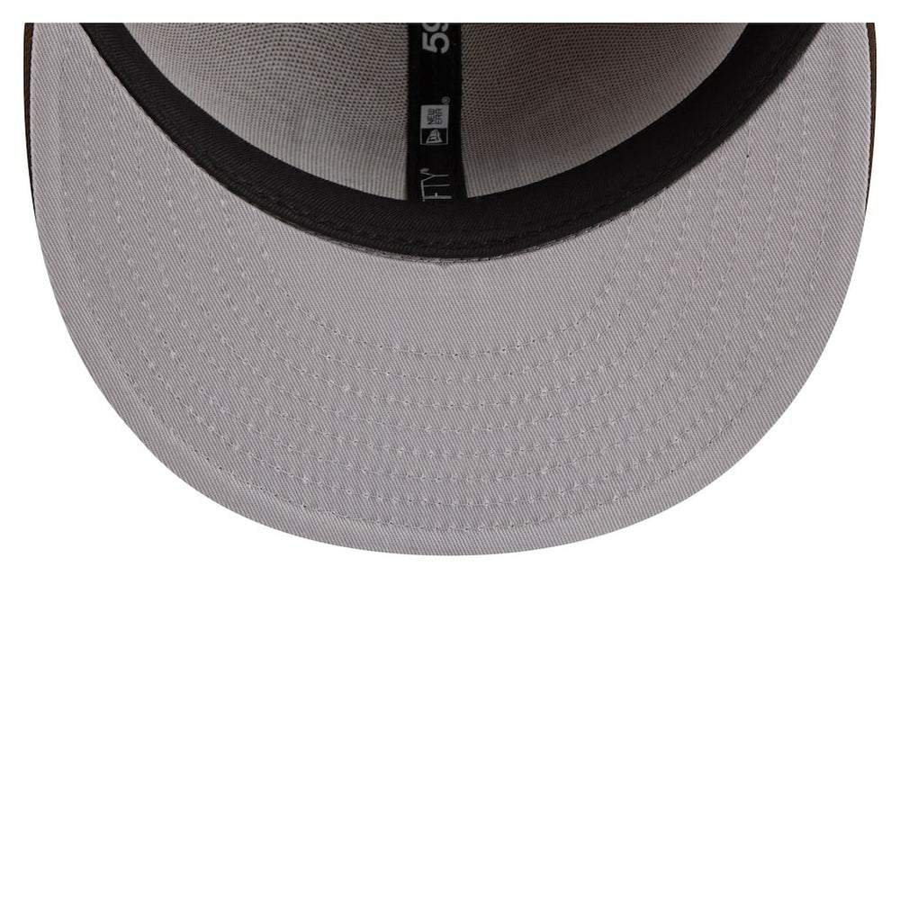 New York Giants New Era Two-Tone Walnut 59FIFTY Fitted Hat - Light Brown/Dark Brown for sale