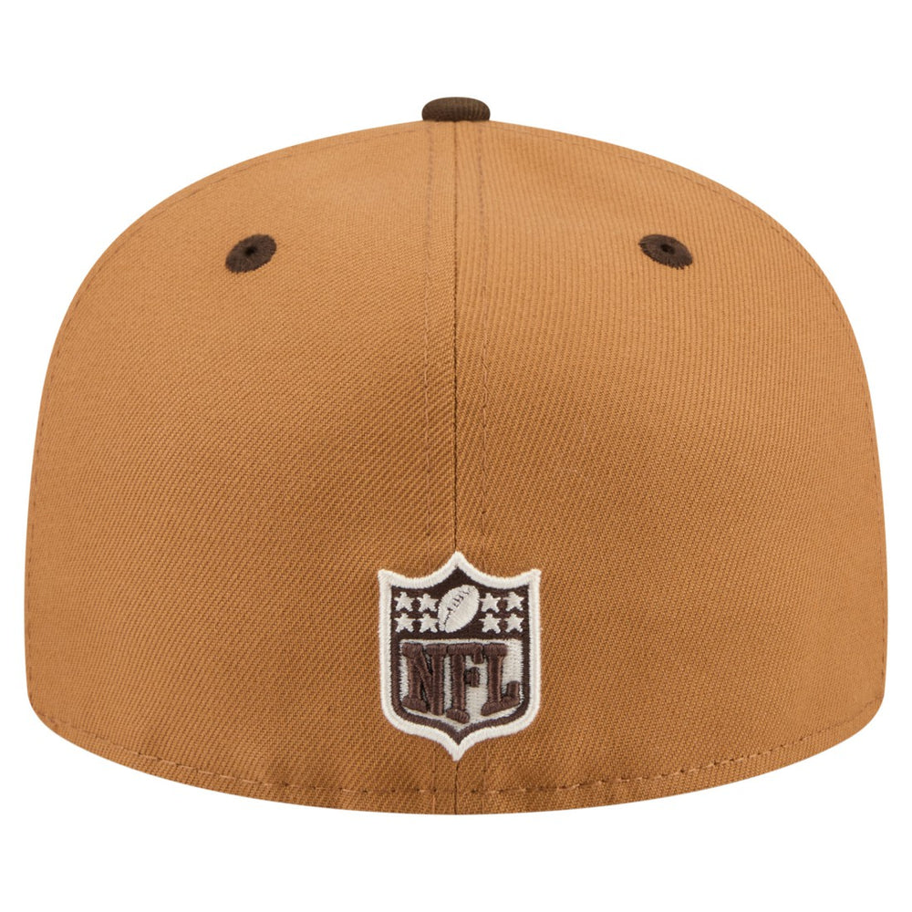 New York Jets New Era Two-Tone Walnut 59FIFTY Fitted Hat - Light Brown/Dark Brown online