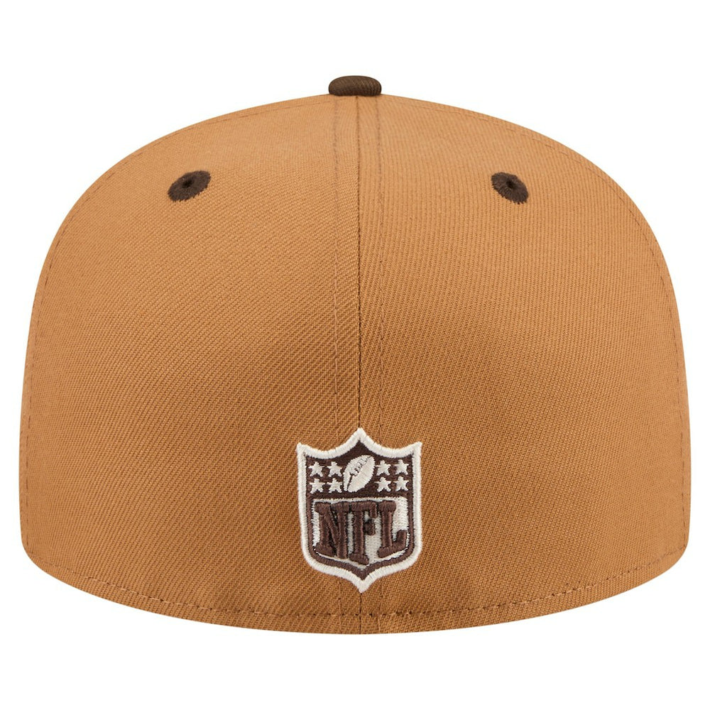 Philadelphia Eagles New Era Two-Tone Walnut 59FIFTY Fitted Hat - Light Brown/Dark Brown outlet