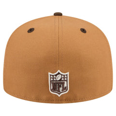 Philadelphia Eagles New Era Two-Tone Walnut 59FIFTY Fitted Hat - Light Brown/Dark Brown outlet