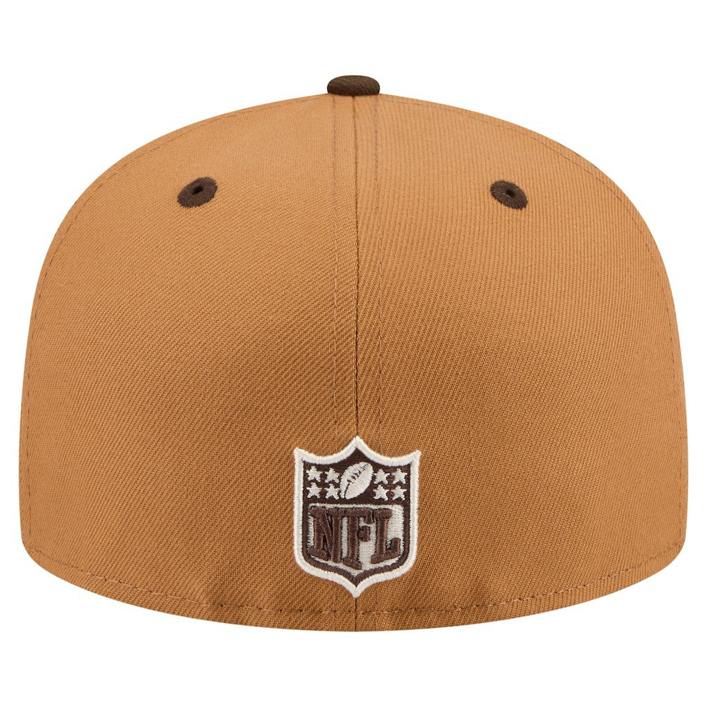 San Francisco 49ers New Era Two-Tone Walnut 59FIFTY Fitted Hat - Light Brown/Dark Brown outlet