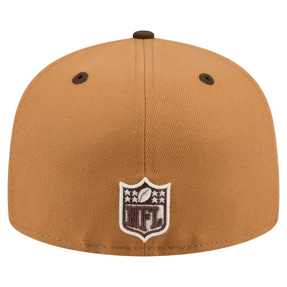 San Francisco 49ers New Era Two-Tone Walnut 59FIFTY Fitted Hat - Light Brown/Dark Brown outlet