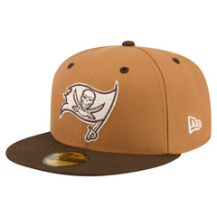 Tampa Bay Buccaneers New Era Two-Tone Walnut 59FIFTY Fitted Hat - Light Brown/Dark Brown discount