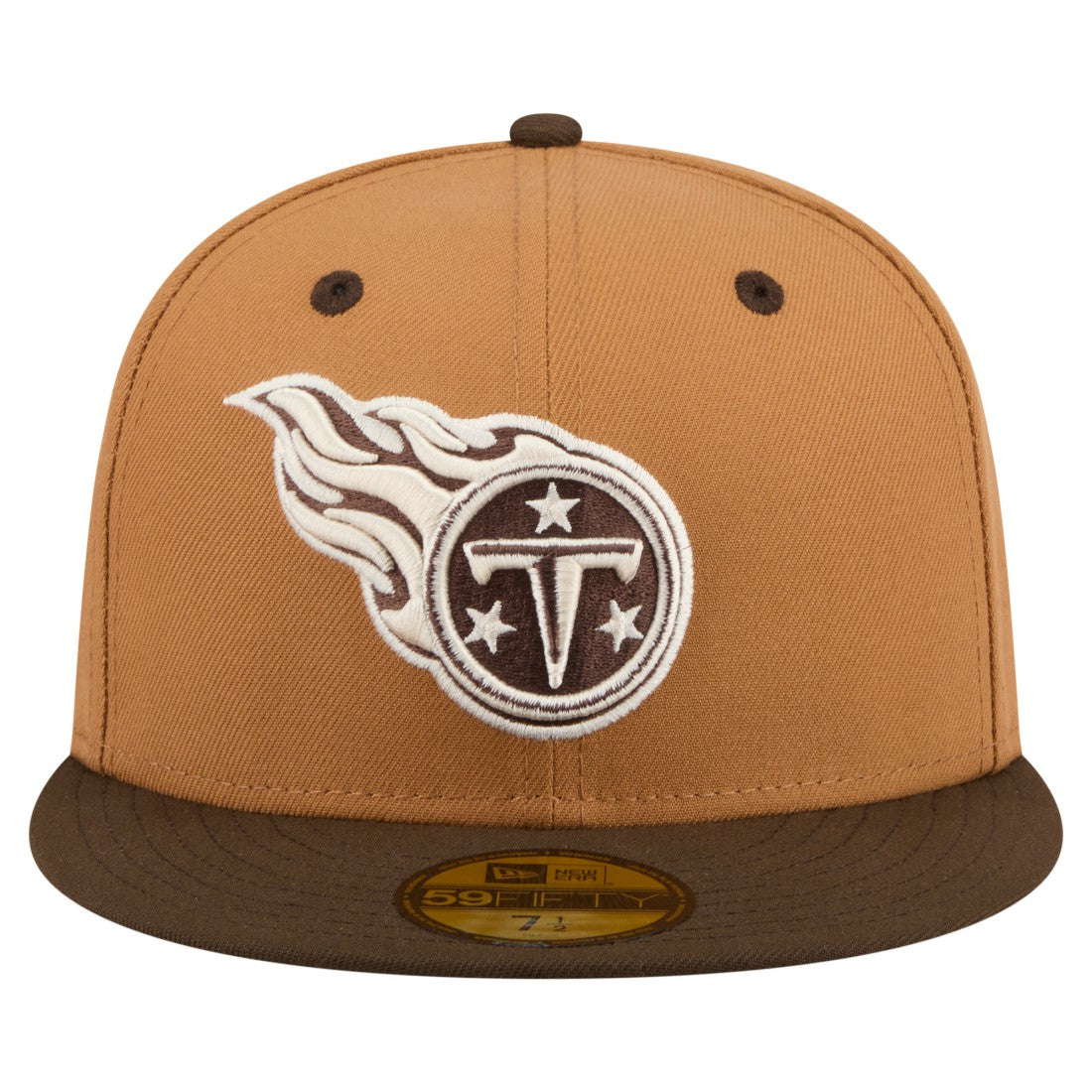 Tennessee Titans New Era Two-Tone Walnut 59FIFTY Fitted Hat - Light Brown/Dark Brown sale