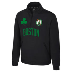 Boston Celtics Stadium Essentials Unisex First Team Trainer Quarter-Zip Pullover - Black discount