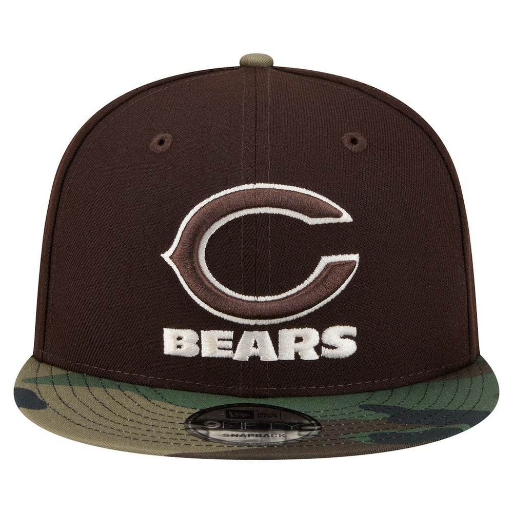 Chicago Bears Adult Burnt Wood Camo 9FIFTY Snapback Hat - Dark Brown online