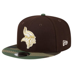 Minnesota Vikings Adult Burnt Wood Camo 9FIFTY Snapback Hat - Dark Brown cheap