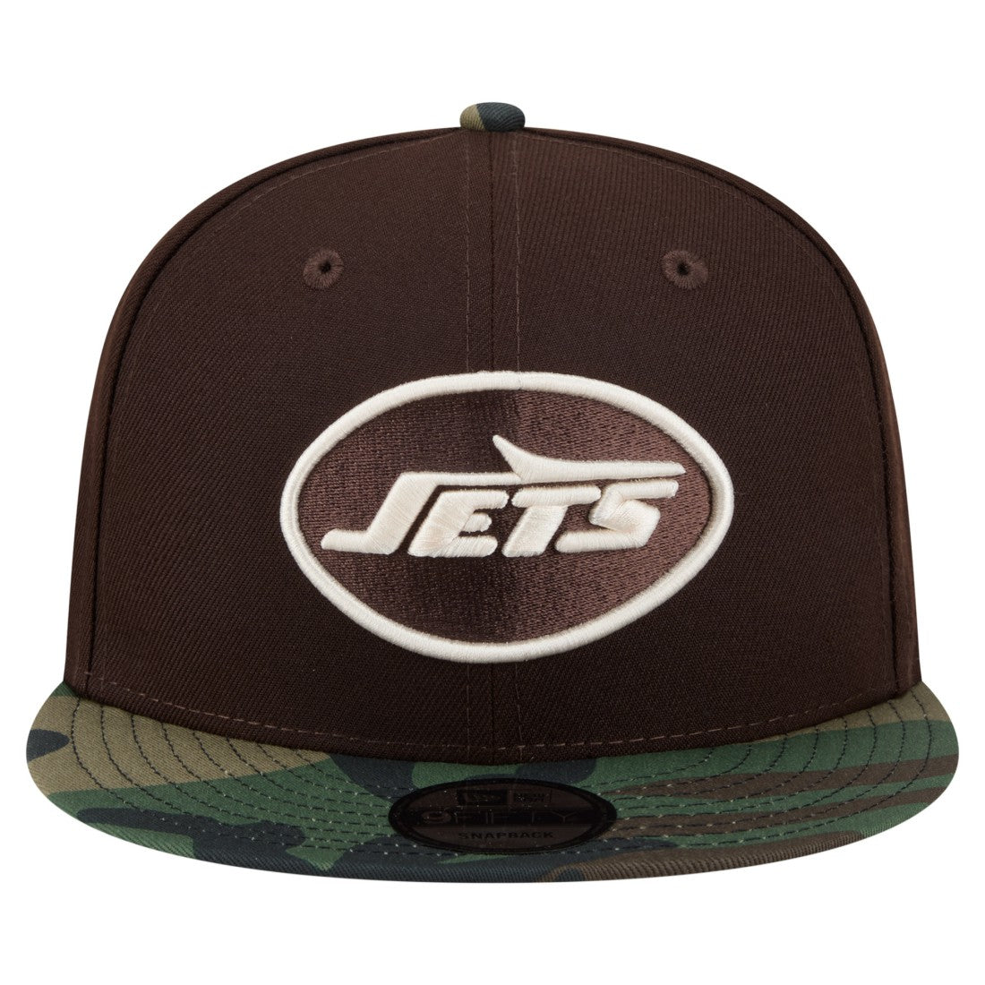 New York Jets Adult Burnt Wood Camo 9FIFTY Snapback Hat - Dark Brown cheap