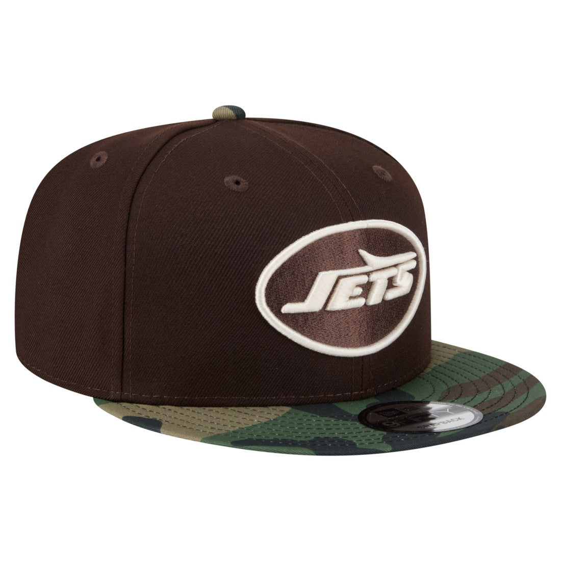 New York Jets Adult Burnt Wood Camo 9FIFTY Snapback Hat - Dark Brown cheap