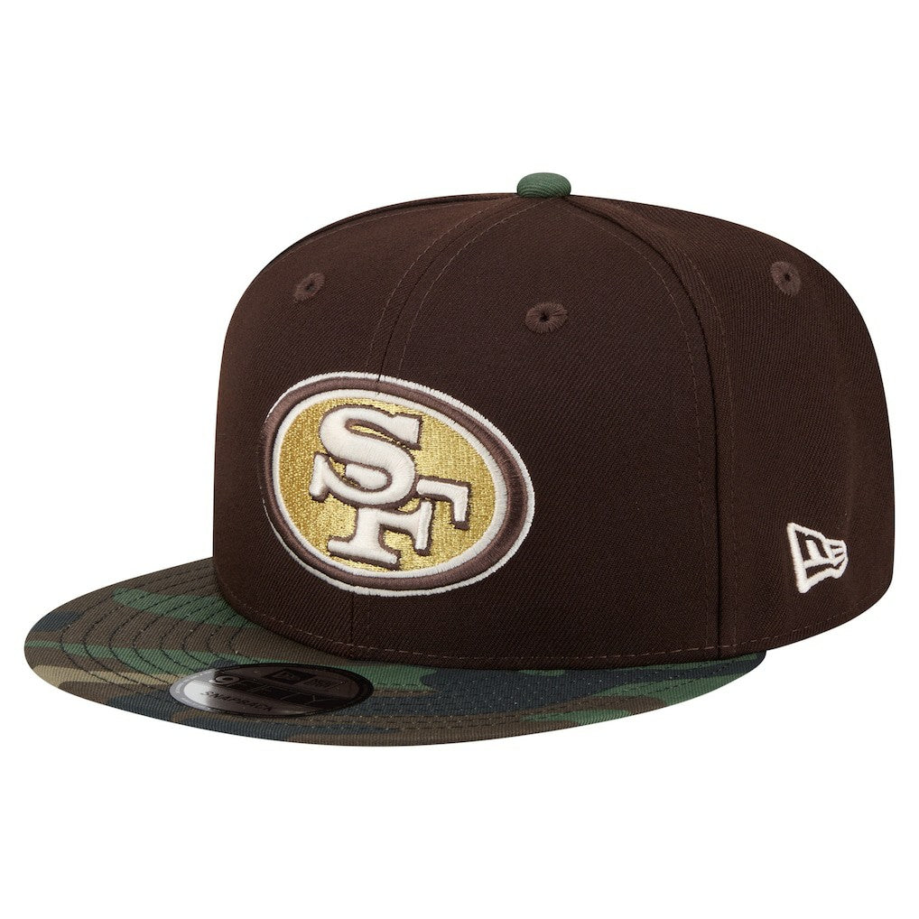 San Francisco 49ers Adult Burnt Wood Camo 9FIFTY Snapback Hat - Dark Brown discount