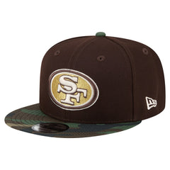 San Francisco 49ers Adult Burnt Wood Camo 9FIFTY Snapback Hat - Dark Brown discount
