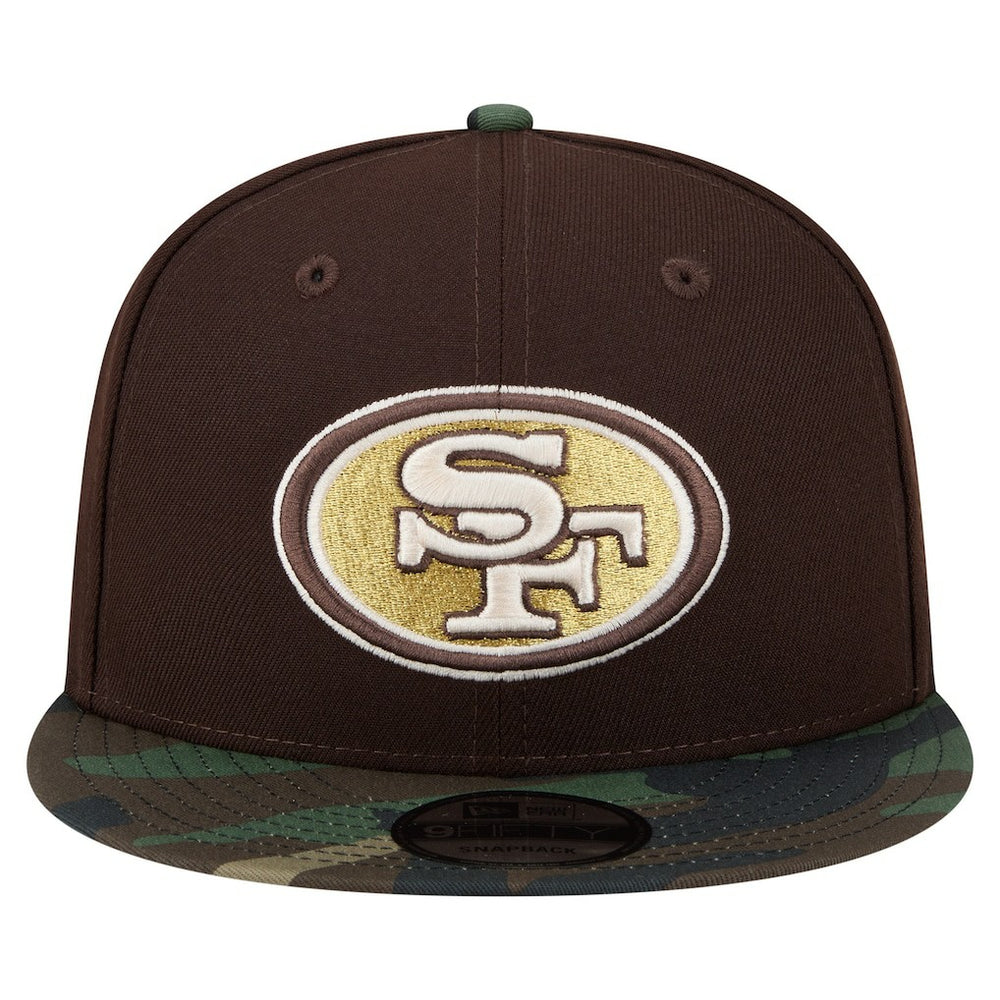 San Francisco 49ers Adult Burnt Wood Camo 9FIFTY Snapback Hat - Dark Brown discount