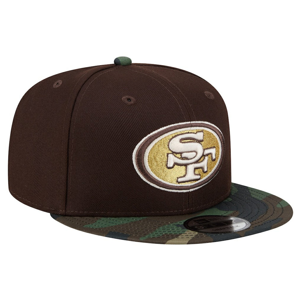 San Francisco 49ers Adult Burnt Wood Camo 9FIFTY Snapback Hat - Dark Brown discount