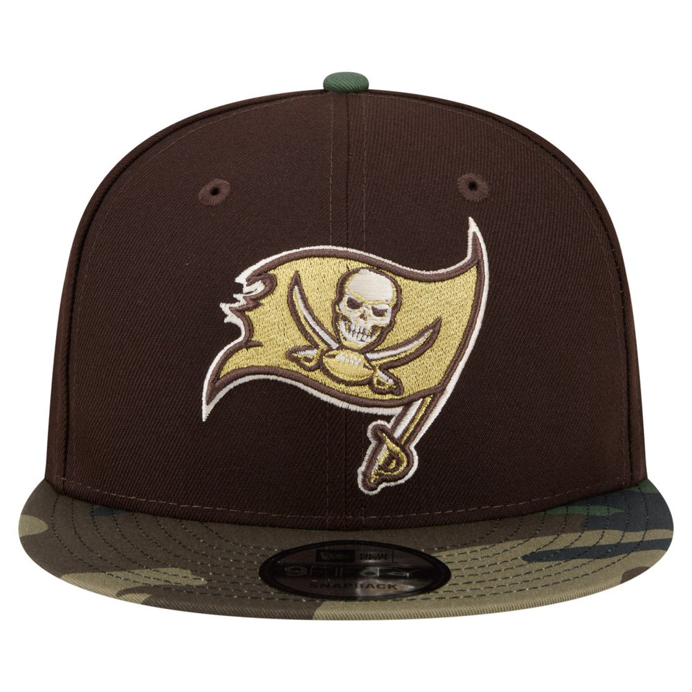 Tampa Bay Buccaneers Adult Burnt Wood Camo 9FIFTY Snapback Hat - Dark Brown outlet