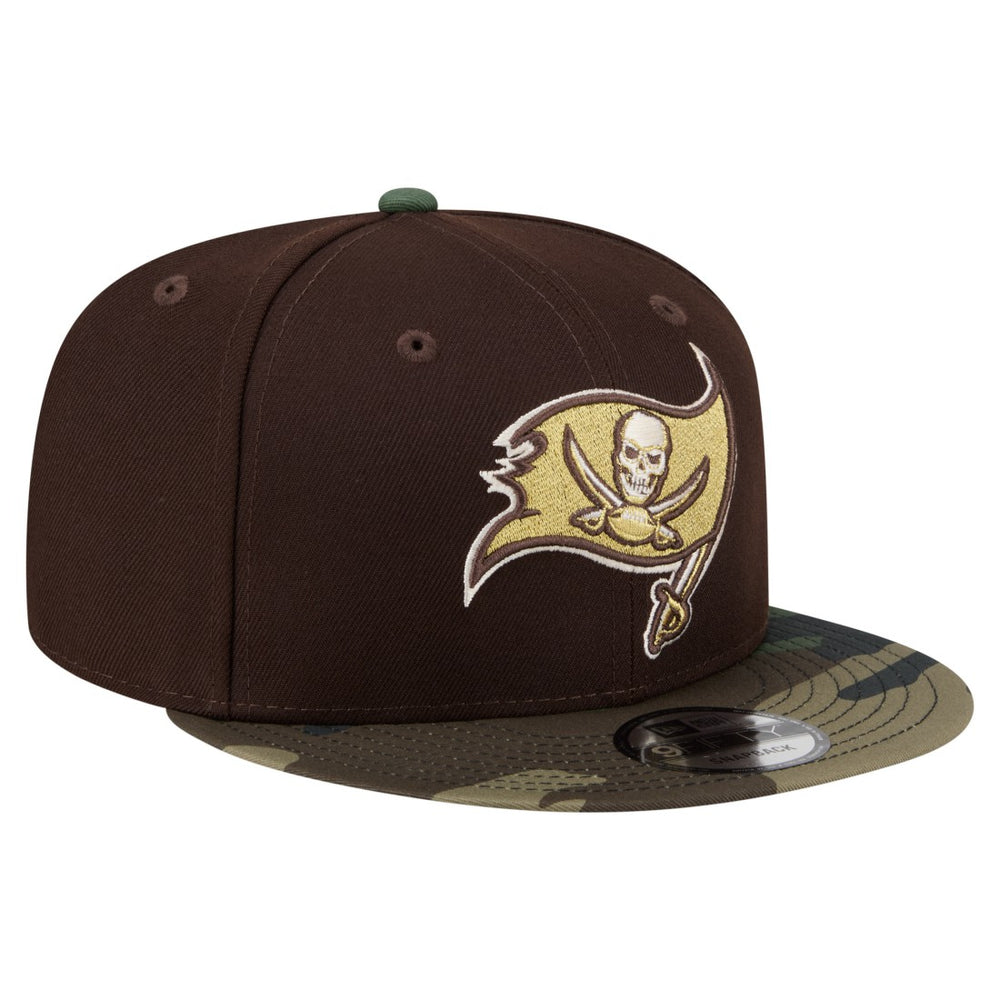 Tampa Bay Buccaneers Adult Burnt Wood Camo 9FIFTY Snapback Hat - Dark Brown outlet