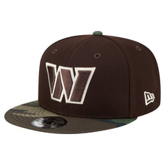 Washington Commanders Adult Burnt Wood Camo 9FIFTY Snapback Hat - Dark Brown for sale