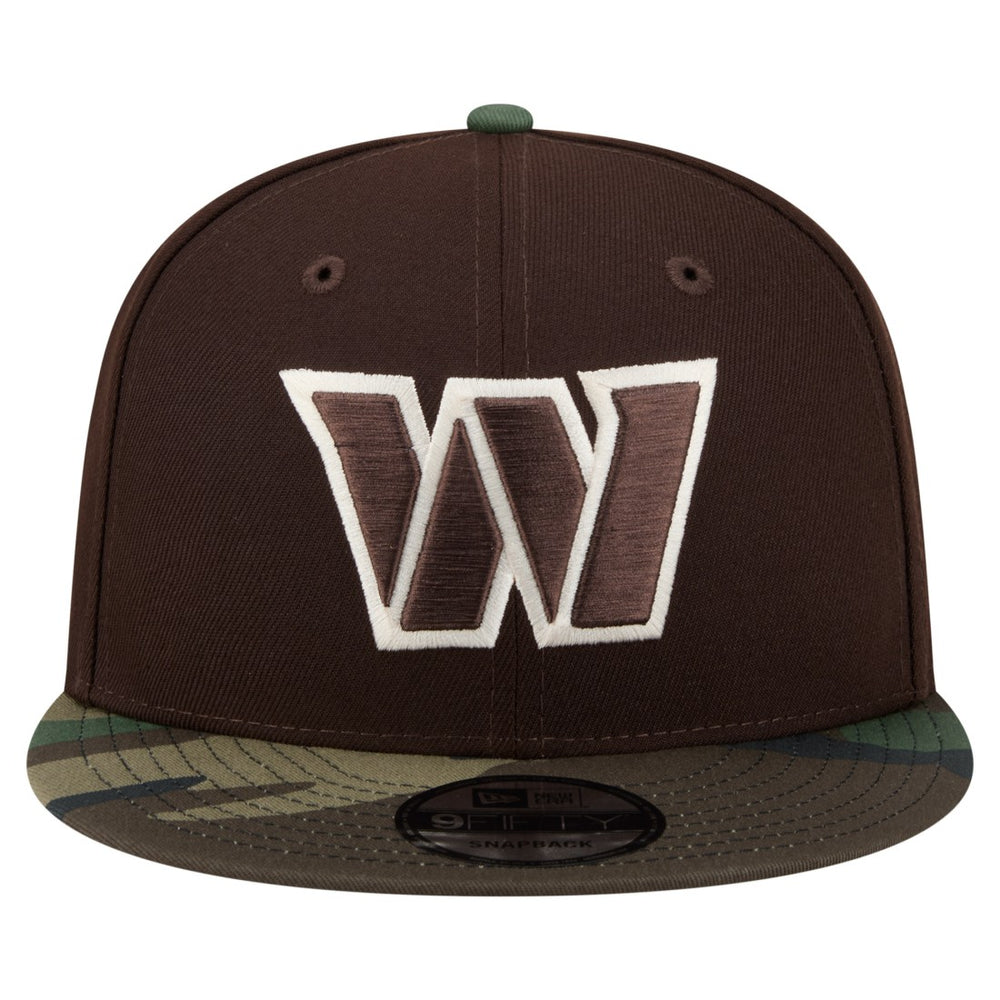 Washington Commanders Adult Burnt Wood Camo 9FIFTY Snapback Hat - Dark Brown for sale