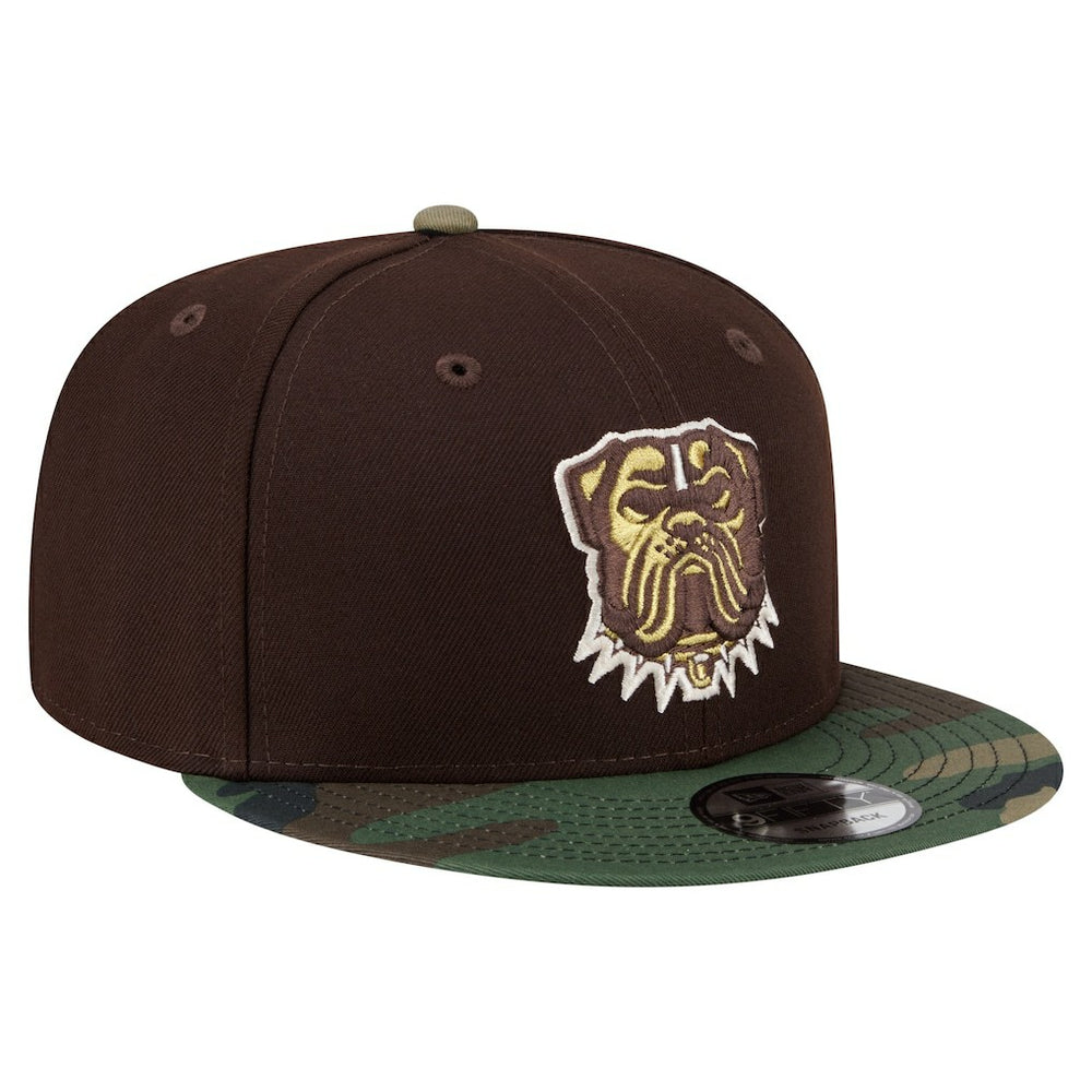 Cleveland Browns Adult Burnt Wood Camo 9FIFTY Snapback Hat - Dark Brown online
