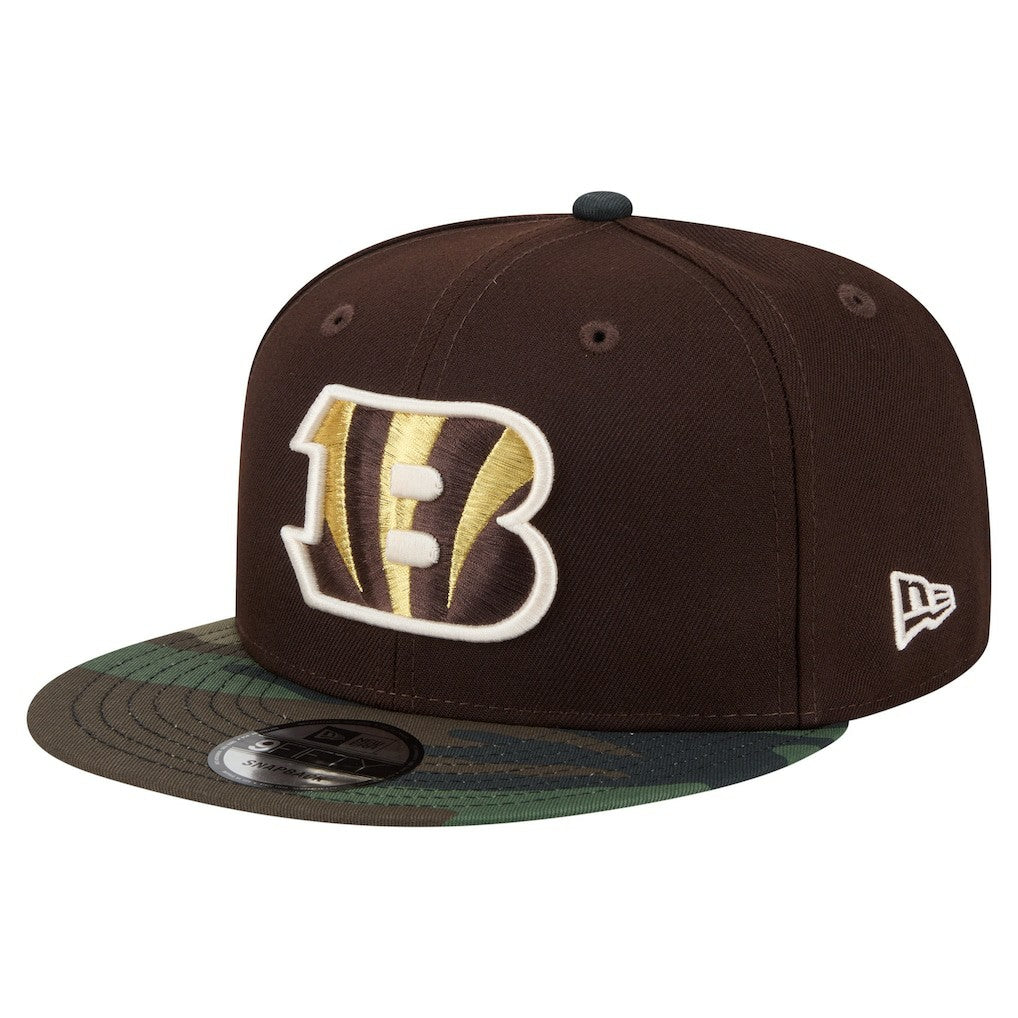 Cincinnati Bengals Adult Burnt Wood Camo 9FIFTY Snapback Hat - Dark Brown sale