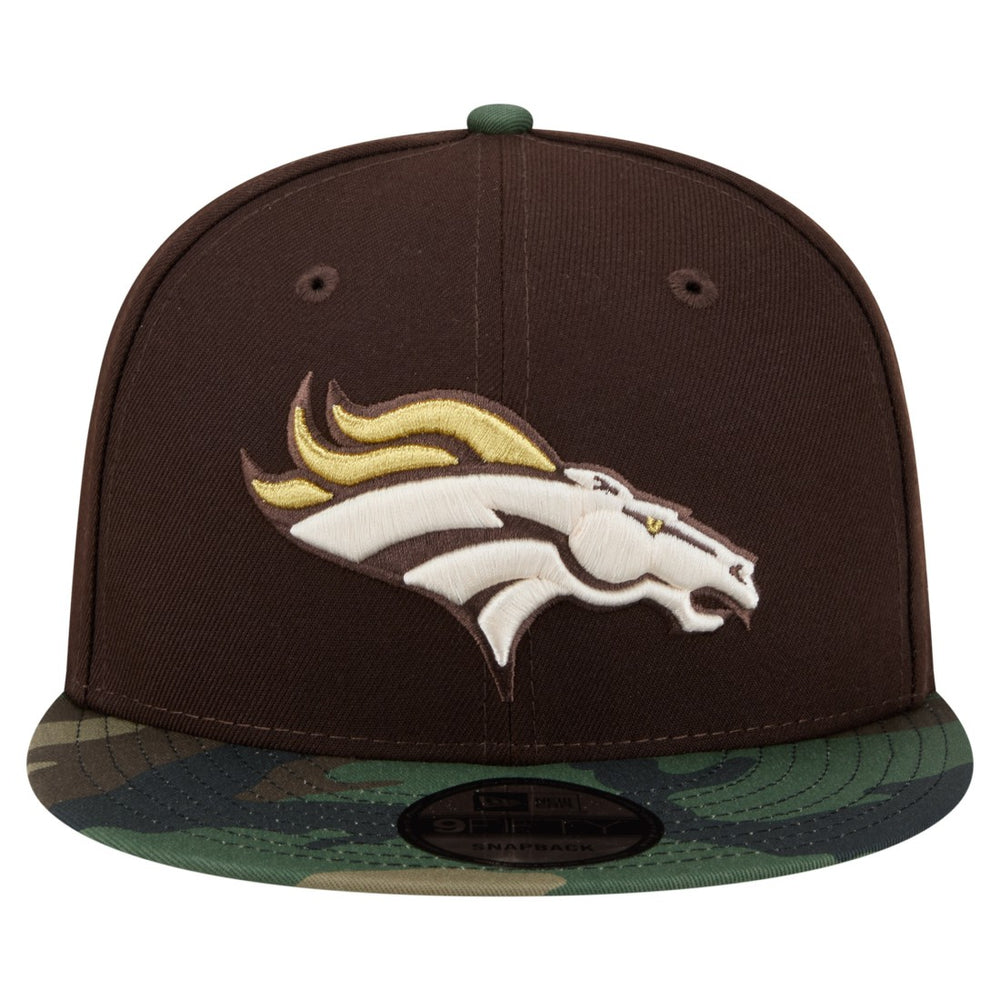 Denver Broncos Adult Burnt Wood Camo 9FIFTY Snapback Hat - Dark Brown cheap