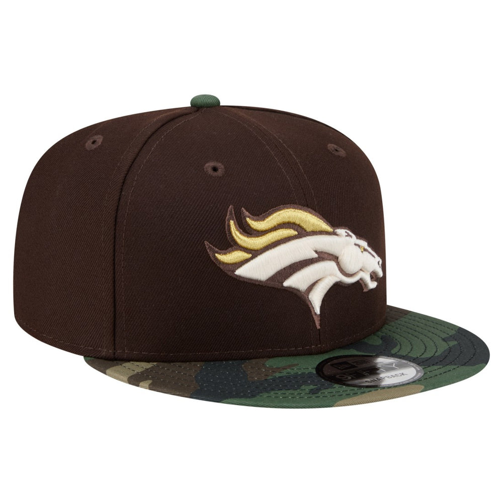 Denver Broncos Adult Burnt Wood Camo 9FIFTY Snapback Hat - Dark Brown cheap