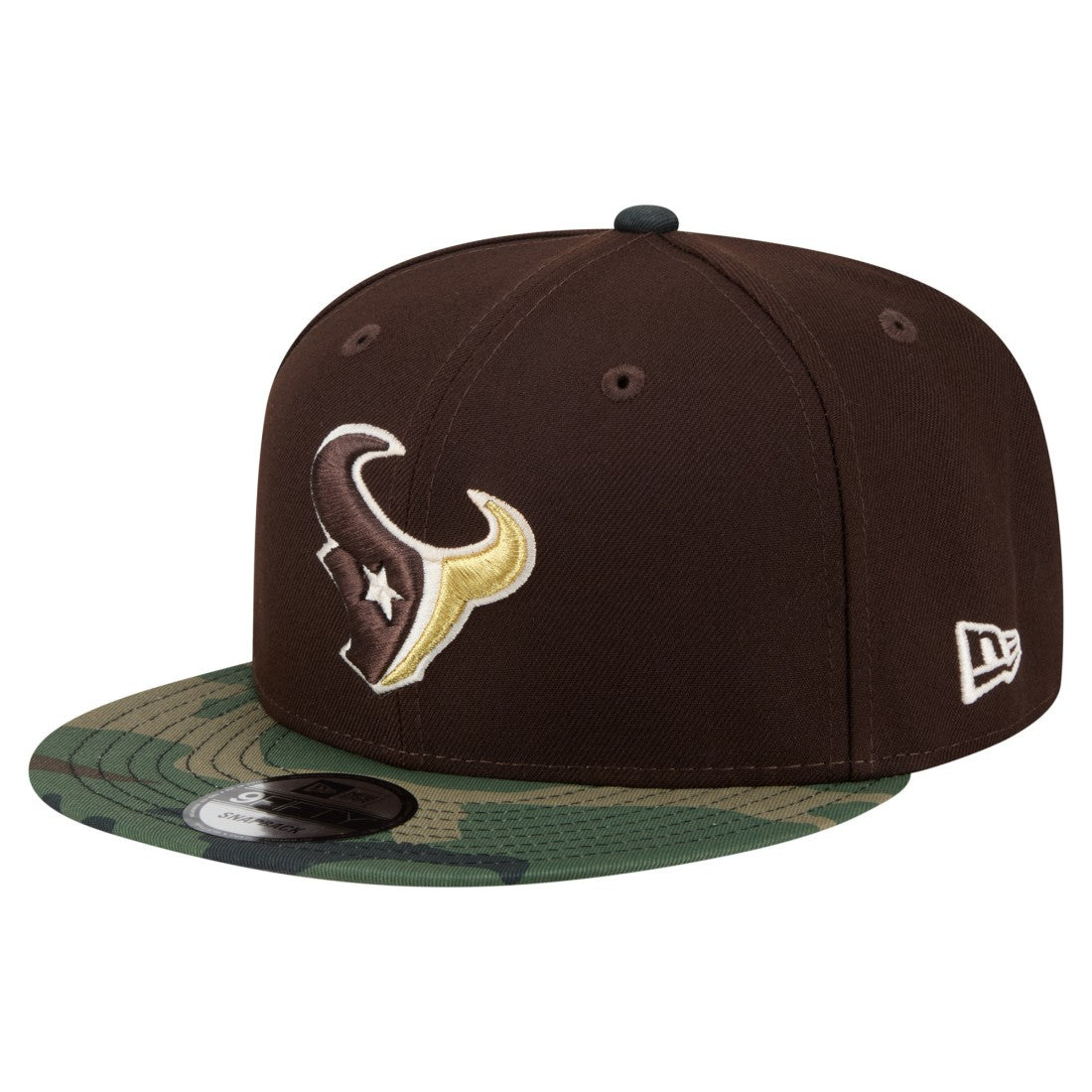 Houston Texans Adult Burnt Wood Camo 9FIFTY Snapback Hat - Dark Brown outlet