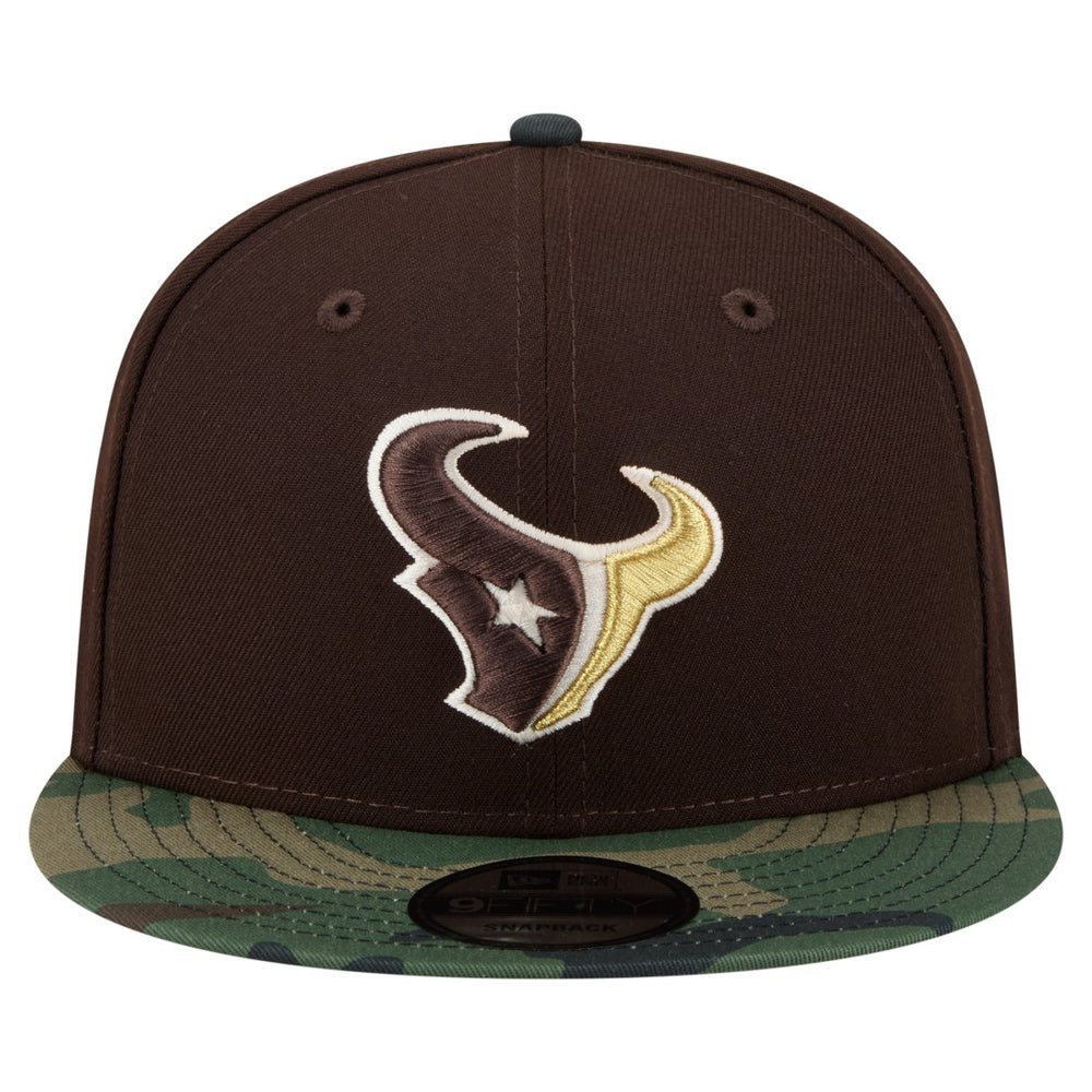 Houston Texans Adult Burnt Wood Camo 9FIFTY Snapback Hat - Dark Brown outlet
