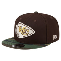 Kansas City Chiefs Adult Burnt Wood Camo 9FIFTY Snapback Hat - Dark Brown online