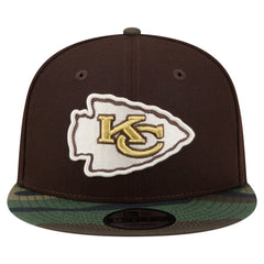 Kansas City Chiefs Adult Burnt Wood Camo 9FIFTY Snapback Hat - Dark Brown online